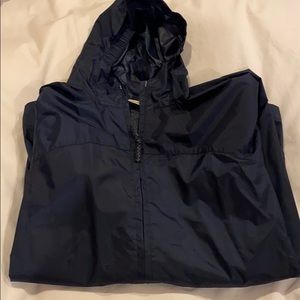 Land’s End Navy Blue Rain Coat